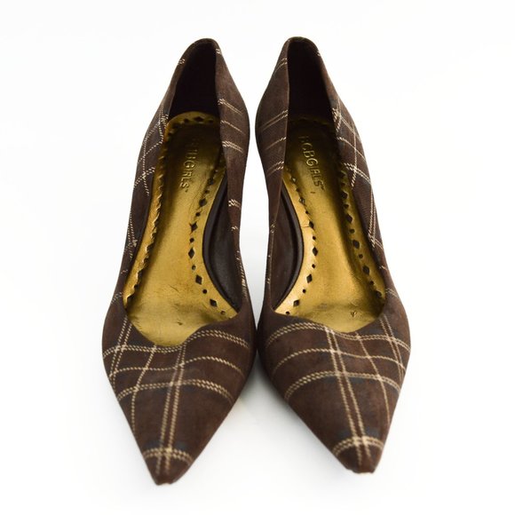 BcBgeneration Plaid Fabric Pumps #163-1819 - Picture 2 of 5